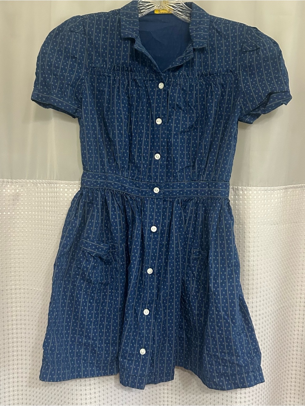 Girls' Polo Ralph Lauren Navy Button-Front Summer Dress size 10